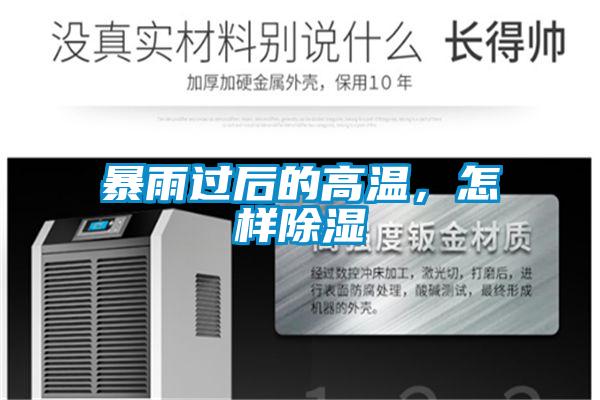 暴雨過后的高溫，怎樣除濕