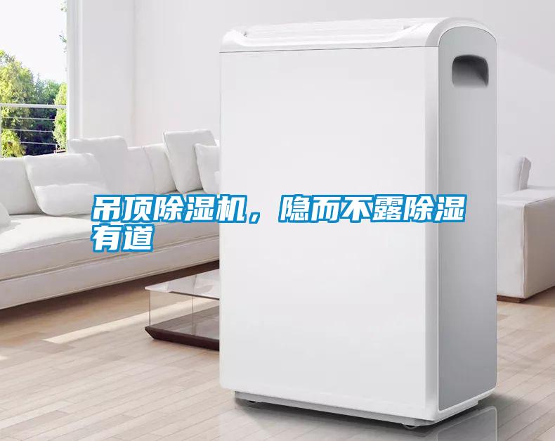 吊頂除濕機，隱而不露除濕有道