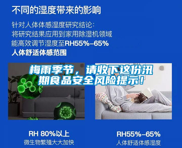 梅雨季節，請收下這份汛期食品安全風險提示！