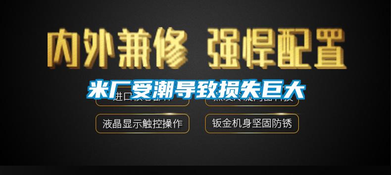米廠(chǎng)受潮導(dǎo)致?lián)p失巨大