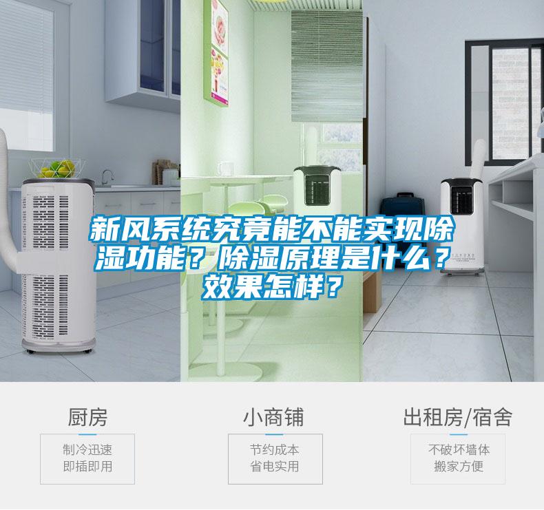 新風系統究竟能不能實現除濕功能？除濕原理是什么？效果怎樣？