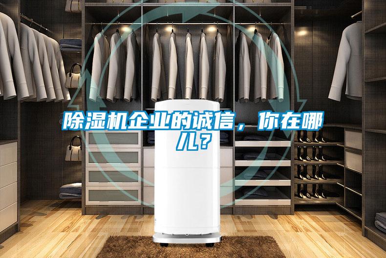 除濕機企業的誠信，你在哪兒？