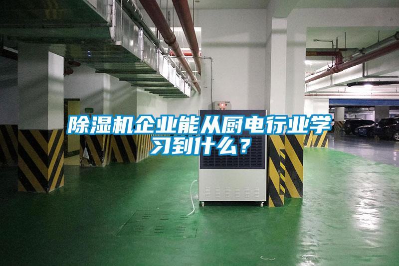 除濕機企業能從廚電行業學習到什么？