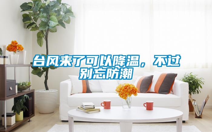臺風來了可以降溫，不過別忘防潮