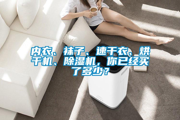 內衣、襪子、速干衣、烘干機、除濕機，你已經買了多少？