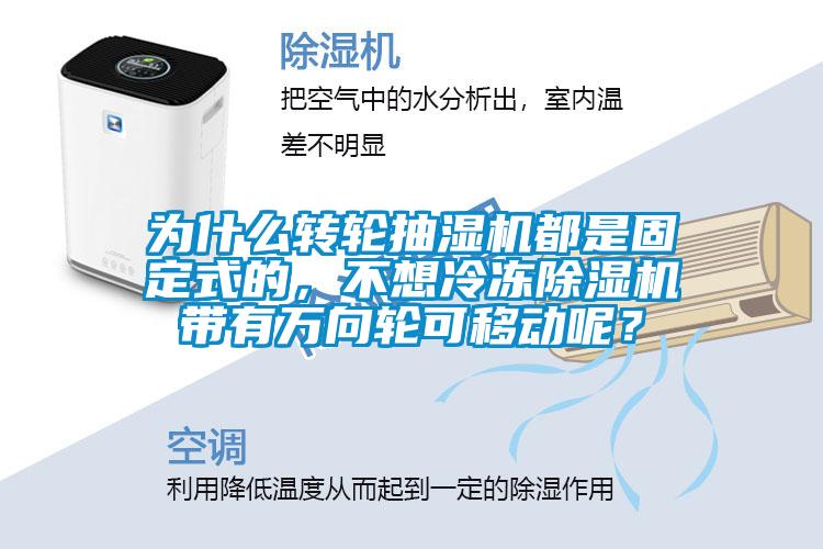 為什么轉輪抽濕機都是固定式的,不想冷凍除濕機帶有萬向輪可移動呢?