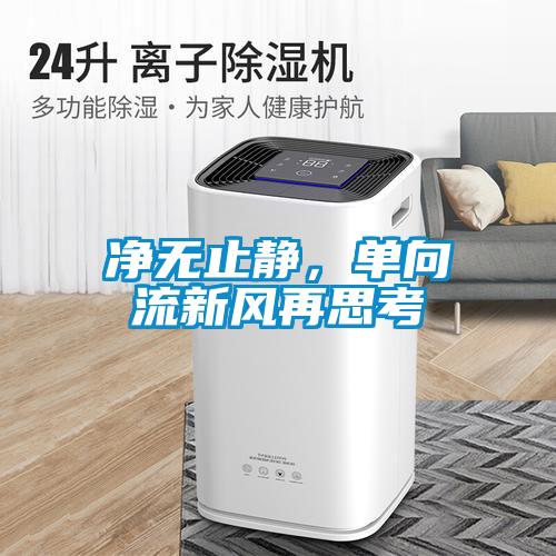 凈無止靜，單向流新風(fēng)再思考