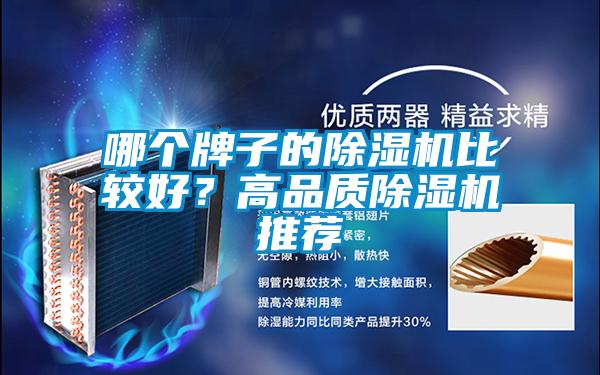 哪個牌子的除濕機比較好？高品質除濕機推薦