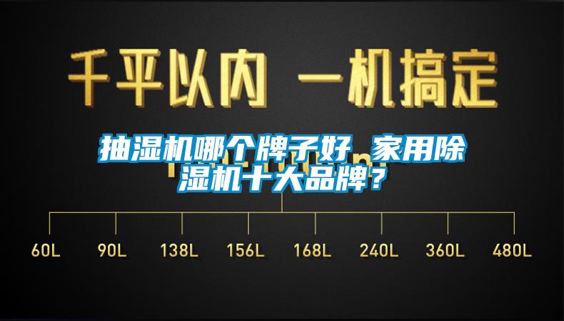 抽濕機哪個牌子好 家用除濕機十大品牌？
