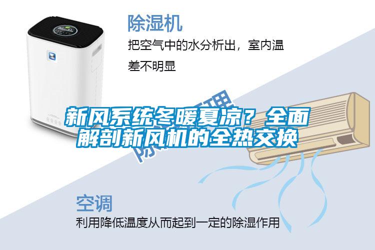 新風系統冬暖夏涼？全面解剖新風機的全熱交換