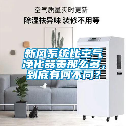 新風(fēng)系統(tǒng)比空氣凈化器貴那么多，到底有何不同？