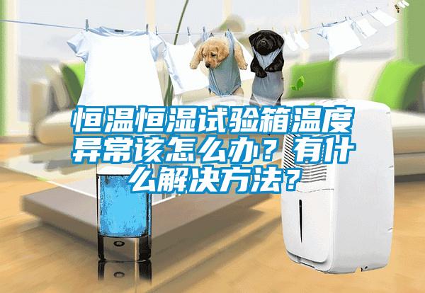 恒溫恒濕試驗(yàn)箱溫度異常該怎么辦？有什么解決方法？