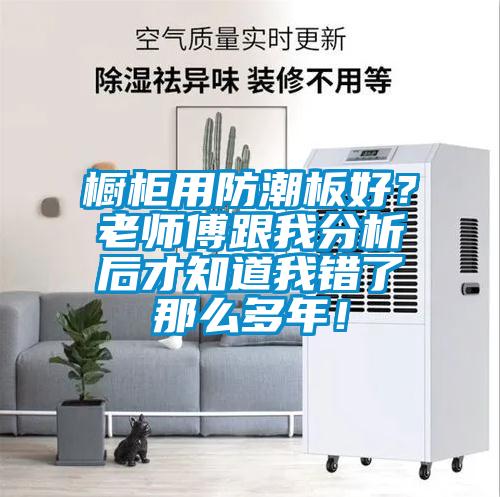 櫥柜用防潮板好？老師傅跟我分析后才知道我錯了那么多年！
