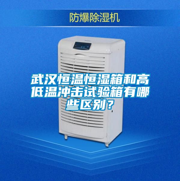 武漢恒溫恒濕箱和高低溫沖擊試驗箱有哪些區別？
