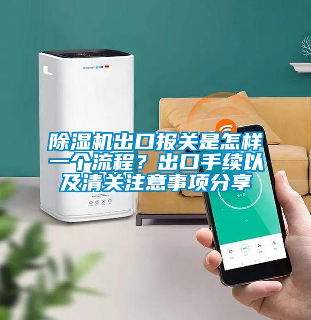 除濕機出口報關是怎樣一個流程？出口手續以及清關注意事項分享