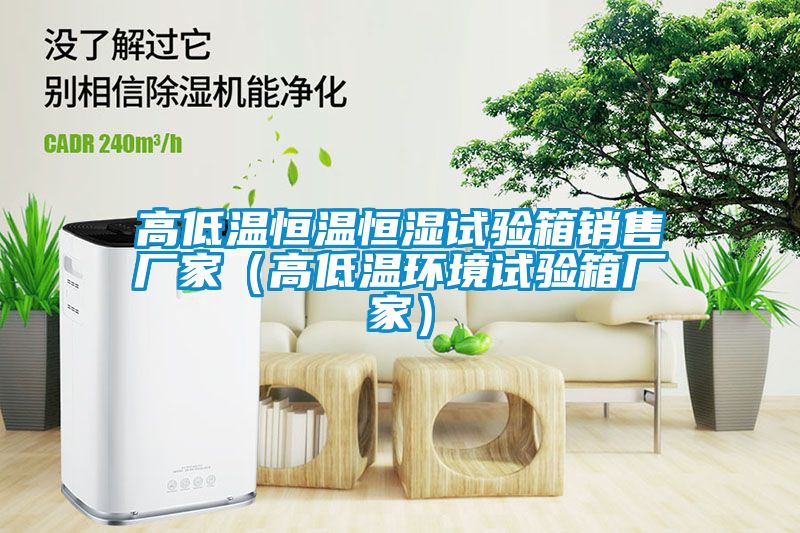 高低溫恒溫恒濕試驗箱銷售廠家（高低溫環境試驗箱廠家）