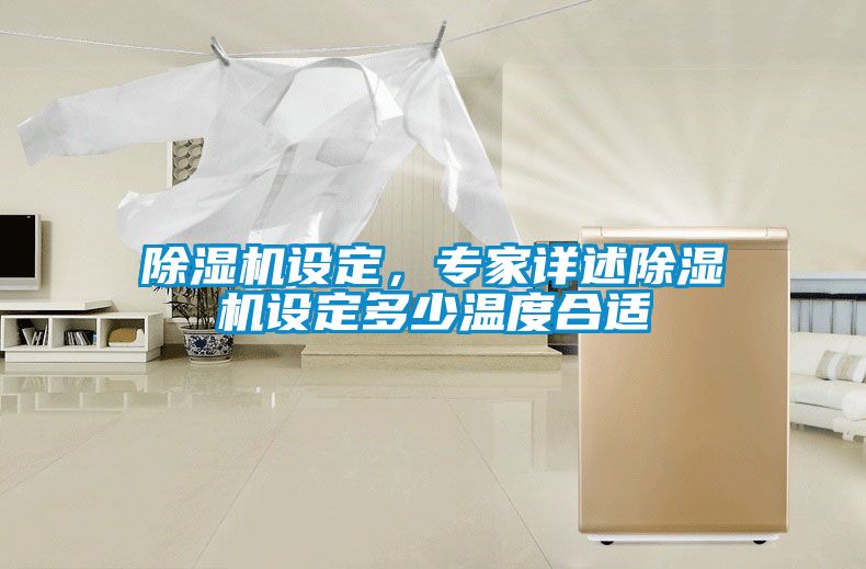 除濕機設定，專家詳述除濕機設定多少溫度合適
